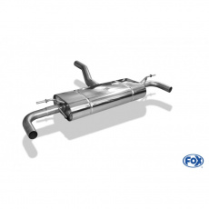 Fox Sportauspuff koncový tlumič výfuku s koncovkou vyvedeno do OEM koncovek pro Mercedes třída B 246 2011- s motorem 1.4, 1.6, 2.0