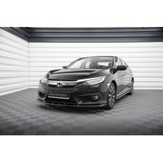 Maxton Design spoiler pod přední nárazník pro Honda Civic Mk10, černý lesklý plast ABS