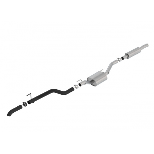 Borla Cat-Back výfukový systém "S-Type" typ TD pro Jeep Gladiator 3,6l V6 (4WD), 4-dvéř., r.v. od 2020, typ koncovek: černé Borla Cat-Back výfukový systém "S-Type" typ TD pro Jeep Gladiator 3,6l V6 (4WD), 4-dvéř., r.v. od 2020, typ koncovek: černé