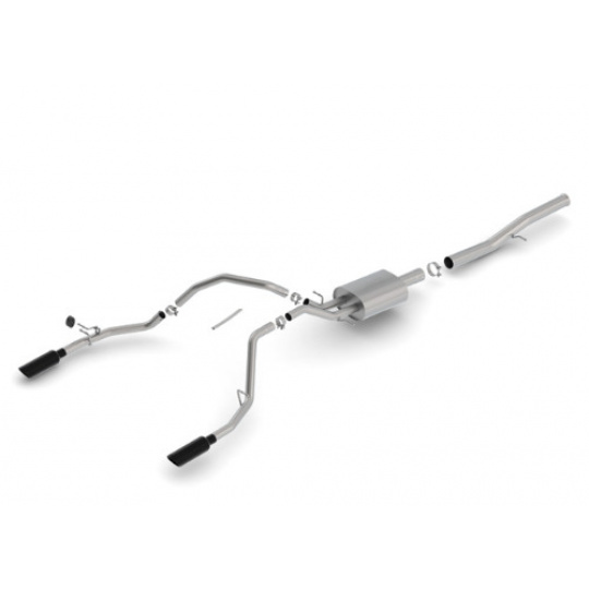 Borla Cat-Back výfukový systém "S-Type" pro Chevrolet Silverado 1500 6,2l EC/SB 78,7", CC/SHB 69,3", WB 143,5", r.v. od 14-18, typ koncovek: černé Borla Cat-Back výfukový systém "S-Type" pro Chevrolet Silverado 1500 6,2l EC/SB 78,7", CC/SHB 69,3", WB 143,5", r.v. od 14-18, typ koncovek: černé