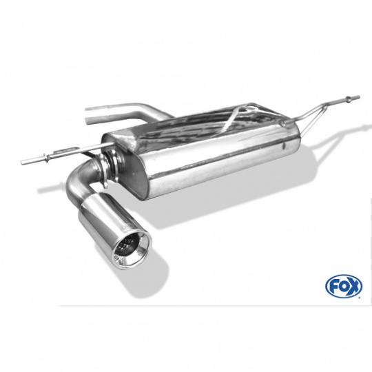 Fox Sportauspuff koncový tlumič výfuku s koncovkou 1x90 Typ 13 pro Seat Altea s motorem 1.2 TSI, 1.4, 1.6, 1.6 TDI, 1.9 TDI, 2.0 FSI, 2.0 TDI Fox Sportauspuff koncový tlumič výfuku s koncovkou 1x90 Typ 13 pro Seat Altea s motorem 1.2 TSI, 1.4, 1.6, 1.6 TDI, 1.9 TDI, 2.0 FSI, 2.0 TDI