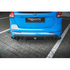 Maxton Design "Racing durability" zadní difuzor pro Ford Focus RS Mk3, plast ABS bez povrchové úpravy, s červenou linkou