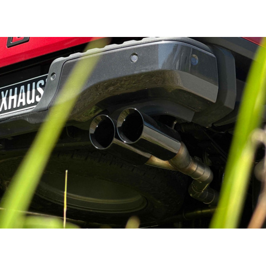 Fox Sportauspuff koncovka výfuku černá 2x100 typ 25 pro Ford Ranger 2023, s motorem 3.0 d Fox Sportauspuff koncovka výfuku černá 2x100 typ 25 pro Ford Ranger 2023, s motorem 3.0 d