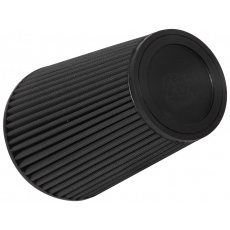 K&N univerzální kulatý zkosený filtr se vstupem 127 mm a výškou 222 mm, gumový vrchlík, vnější průměr vrchlíku 121 mm