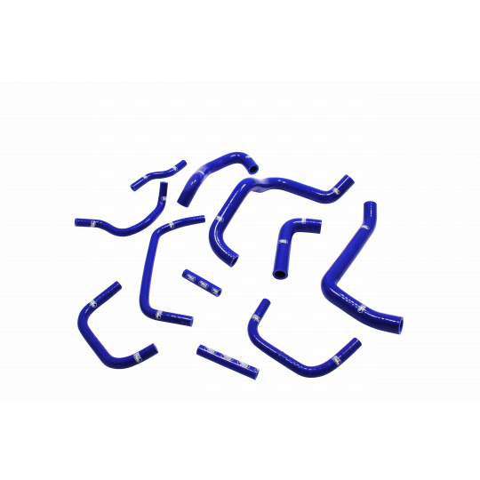 Samco Sport 11-dílná sada silikonových hadic pro doplňkové vedení chladicí kapaliny pro Nissan Skyline GTR R35 2008 - on, barva: modrá