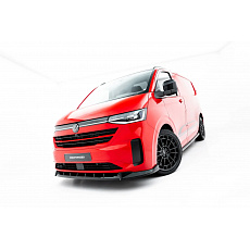 Maxton Design spoiler pod přední nárazník pro Volkswagen Transporter T7, černý lesklý plast ABS