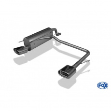 Fox Sportauspuff koncový tlumič výfuku s koncovkou 135x80 Typ 53 na obou stranách pro Fiat Grande Punto Benzin s motorem 1.2, 1.4