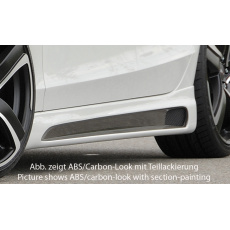 Rieger boční práh mont. strana pravá pro Audi A4 S4 B8, B81 avant, sedan, r.v. 11/08-, plast ABS bez povrchové úpravy, s prolisem a výřezem