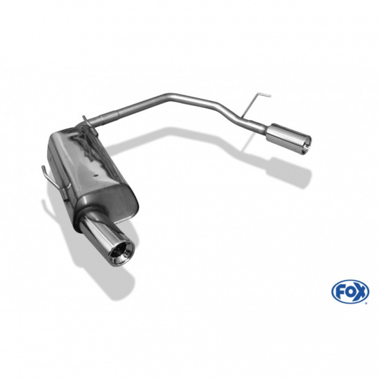 Fox Sportauspuff koncový tlumič výfuku s koncovkou 1x90 Typ 13 na obou stranách pro Peugeot 206 s motorem 1.1, 1.4, 1.6, 1.6 16V Fox Sportauspuff koncový tlumič výfuku s koncovkou 1x90 Typ 13 na obou stranách pro Peugeot 206 s motorem 1.1, 1.4, 1.6, 1.6 16V