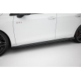 Maxton Design "Racing durability" difuzory pod boční prahy s křidélky pro Volkswagen Golf GTI Mk8 Facelift, plast ABS bez povrchové úpravy, Clubsport