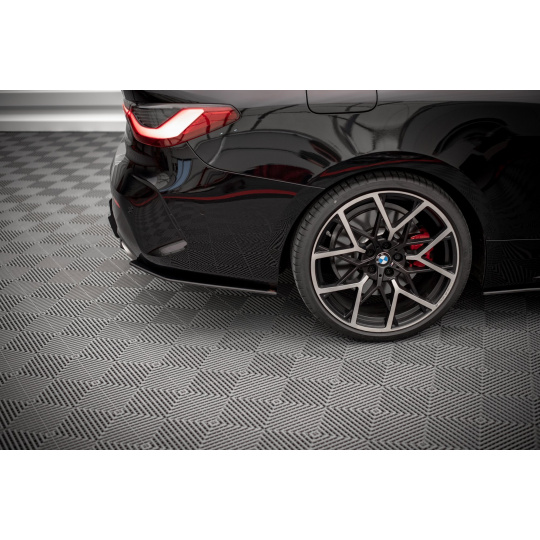 Maxton Design "Street Pro" boční difuzory pod zadní nárazník pro BMW řada 4 G22/M-Pack, plast ABS bez povrchové úpravy
