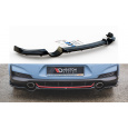 Maxton Design středový spoiler pod zadní nárazník s žebrováním pro Hyundai i30 N Mk3, plast ABS bez povrchové úpravy, hatchback