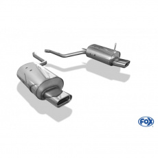 Fox Sportauspuff koncový tlumič výfuku s koncovkou 160x80 Typ 53 na obou stranách pro BMW řada 7 E38 s motorem 3.0, 3.5, 4.0, pro vozy bez výřezu v náraz.