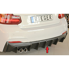 Rieger vložka zadního nárazníku pro BMW řada 2 F23 kabriolet, plast ABS bez povrchové úpravy