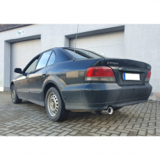 Fox Sportauspuff koncový tlumič výfuku s koncovkou 1x100 Typ 13 pro Mitsubishi Galant EA 1996- s motorem 2.4, 2.5 V6 24V, určeno pro Limousine