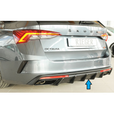 Rieger vložka zadního nárazníku pro Škoda Octavia RS NX combi, plast ABS bez povrchové úpravy Rieger vložka zadního nárazníku pro Škoda Octavia RS NX combi, plast ABS bez povrchové úpravy