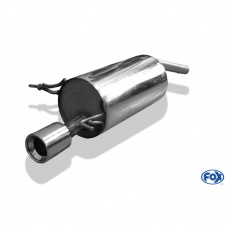 Fox Sportauspuff koncový tlumič výfuku s koncovkou 1x90 Typ 13 pro Dacia Sandero 2008-2012 s motorem 1.4, 1.6 Fox Sportauspuff koncový tlumič výfuku s koncovkou 1x90 Typ 13 pro Dacia Sandero 2008-2012 s motorem 1.4, 1.6