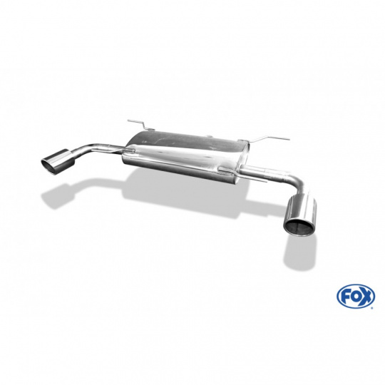 Fox Sportauspuff koncový tlumič výfuku s koncovkou 1x100 Typ 16 na obou stranách pro Mazda 6 GJ 2013- s motorem 2.2 D Fox Sportauspuff koncový tlumič výfuku s koncovkou 1x100 Typ 16 na obou stranách pro Mazda 6 GJ 2013- s motorem 2.2 D
