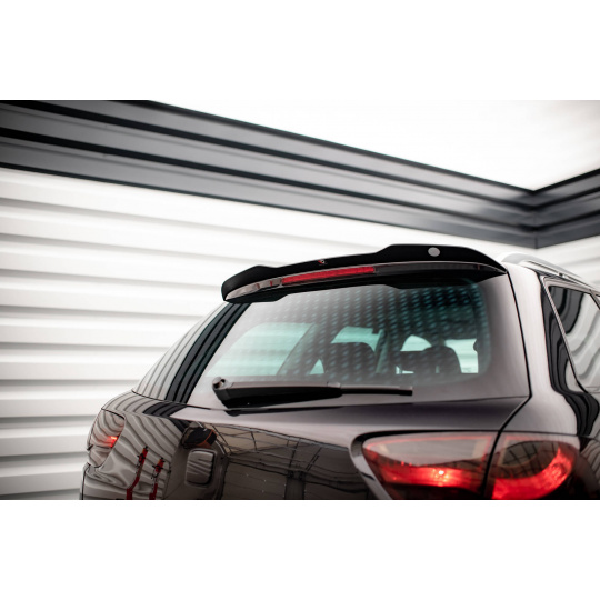 Maxton Design prodloužení spoileru pro Seat Exeo, černý lesklý plast ABS, ST (combi)