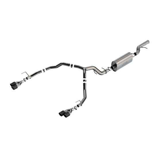 Borla Cat-Back výfukový systém "Touring" pro Chevrolet Tahoe Premier/Tahoe High Country/Tahoe Z71/Tahoe RST 6.2L, automat, 2/4-dvéř, r.v. 2021-2024, typ koncovek: karbonové Borla Cat-Back výfukový systém "Touring" pro Chevrolet Tahoe Premier/Tahoe High Country/Tahoe Z71/Tahoe RST 6.2L, automat, 2/4-dvéř, r.v. 2021-2024, typ koncovek: karbonové