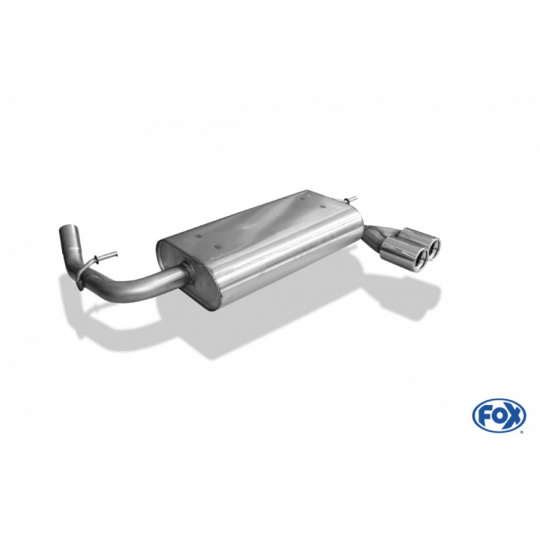 Fox Sportauspuff koncový tlumič výfuku s koncovkou 2x76 Typ 13 pro Chrysler Neon s motorem 1.6, 2.0