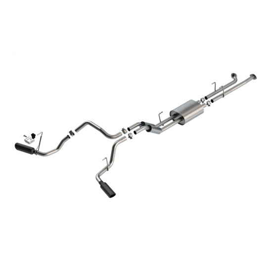 Borla Cat-Back výfukový systém "S-Type" pro Toyota Tundra 5.7L V8, automat/manual, 2WD/4WD, kabina s LB (8' 2'') 145.7'' rozvor, r.v. 2007-2008, barva koncovek: černá Borla Cat-Back výfukový systém "S-Type" pro Toyota Tundra 5.7L V8, automat/manual, 2WD/4WD, kabina s LB (8' 2'') 145.7'' rozvor, r.v. 2007-2008, barva koncovek: černá