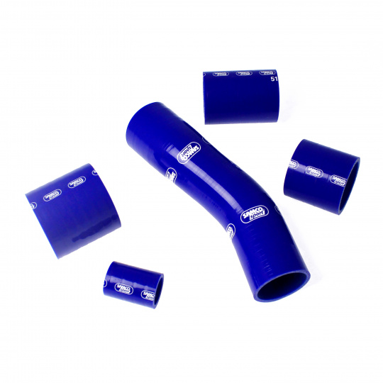 Samco Sport 5-dílná sada silikonových hadic pro vedení tlakového vzduchu pro Toyota MR2 1989 - 1993 SW20, s motory 3S-GTEU, REV 1+2, Turbo, barva: modrá