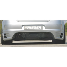 Rieger spoiler pod zadní nárazník pro Volkswagen Eos 1F kabriolet před faceliftem r.v. 04/06/-11/10, plast ABS bez povrchové úpravy, pro dvojitou koncovku vlevo