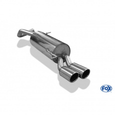 Fox Sportauspuff koncový tlumič výfuku s koncovkou 2x90 Typ 16 pro Volkswagen Polo 2013- s motorem 1.4, 1.8