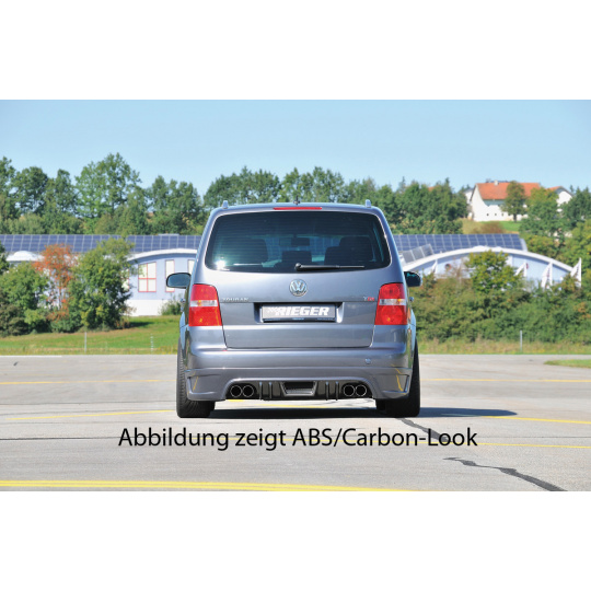 Rieger spoiler pod zadní nárazník pro Volkswagen Touran 1T van r.v. 03/03-10/06, plast ABS bez povrchové úpravy Rieger spoiler pod zadní nárazník pro Volkswagen Touran 1T van r.v. 03/03-10/06, plast ABS bez povrchové úpravy
