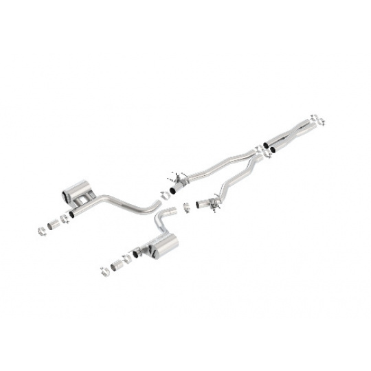 Borla Cat-Back výfukový systém "ATAK" vč. výfukových klapek, pro Dodge Challenger SRT Hellcat 6,2l, RWD, 2-dvéř., r.v. od 15-18 Borla Cat-Back výfukový systém "ATAK" vč. výfukových klapek, pro Dodge Challenger SRT Hellcat 6,2l, RWD, 2-dvéř., r.v. od 15-18