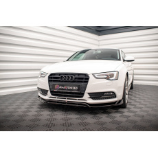 Maxton Design spoiler pod přední nárazník ver.2 pro Audi A5 8T FL, černý lesklý plast ABS, Coupe