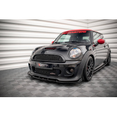 Maxton Design spoiler pod přední nárazník ver.3 pro Mini Cooper R56 JCW, černý lesklý plast ABS