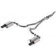 Borla Cat-Back výfukový systém "S-Type" pro Ford Mustang 2.3L EcoBoost, automat, RWD, Coupe/Convertible, r.v. 2024, bez aktivního výfuku, typ koncovek: černé