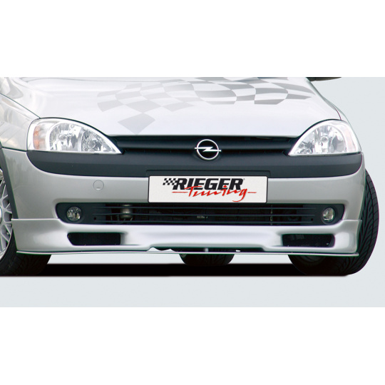 Rieger spoiler pod přední nárazník pro Opel Corsa C 3-dvéř., 5-dvéř. před faceliftem, r.v. 09/00-05/03, plast ABS bez povrchové úpravy Rieger spoiler pod přední nárazník pro Opel Corsa C 3-dvéř., 5-dvéř. před faceliftem, r.v. 09/00-05/03, plast ABS bez povrchové úpravy