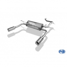 Fox Sportauspuff koncový tlumič výfuku s koncovkou 1x90 Typ 13 na obou stranách pro Daihatsu Materia s motorem 1.3, 1.5