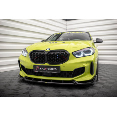 Maxton Design spoiler pod přední nárazník v.7 pro BMW řada 1 F40, černý lesklý plast ABS, M-Pack/M135i