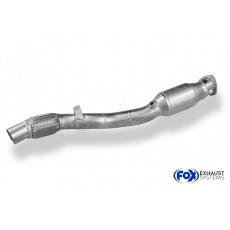 Fox Sportauspuff downpipe se sportovním katalyzátorem HJS pro Audi A4 B5 s motorem 1.8 T Fox Sportauspuff downpipe se sportovním katalyzátorem HJS pro Audi A4 B5 s motorem 1.8 T