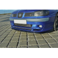 Maxton Design spoiler pod přední nárazník ver.1 pro Seat Ibiza Cupra Mk2 FL, carbon-Look