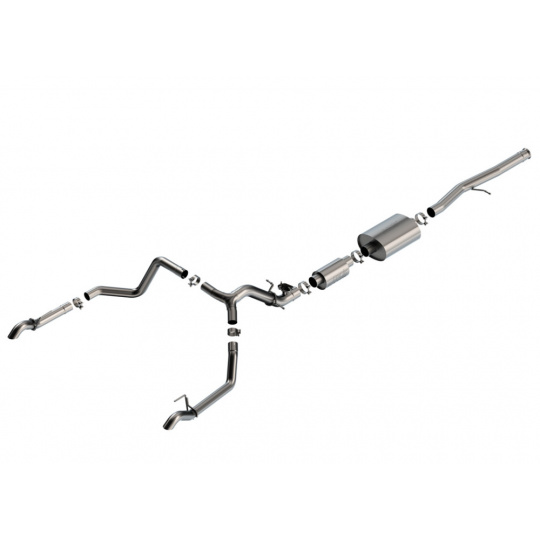 Borla Cat-Back výfukový systém "S-Type" pro GMC Sierra 1500 AT4X 6,2L V8, automat, 4WD, CC s SB (5'9'') 147,4'' WB, r.v. 2024-2025 Borla Cat-Back výfukový systém "S-Type" pro GMC Sierra 1500 AT4X 6,2L V8, automat, 4WD, CC s SB (5'9'') 147,4'' WB, r.v. 2024-2025