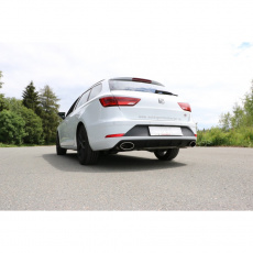 Fox Sportauspuff koncový tlumič výfuku s koncovkou 160x90 Typ 38 na obou stranách pro Seat Leon 5F ST s motorem 1.4, 1.8, 2.0, 2.0 TDI