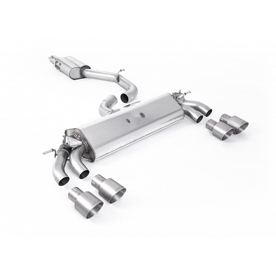 Milltek Sport homologovaný výfuk cat-back GPF Back - s rezonátorem pro Audi S3 2.0 TFSI quattro 3-dvéř. 8V.2 (s GPF) 2019-2020, dvojité, kulaté, typ koncovek: GT-100 titanové Milltek Sport homologovaný výfuk cat-back GPF Back - s rezonátorem pro Audi S3 2.0 TFSI quattro 3-dvéř. 8V.2 (s GPF) 2019-2020, dvojité, kulaté, typ koncovek: GT-100 titanové