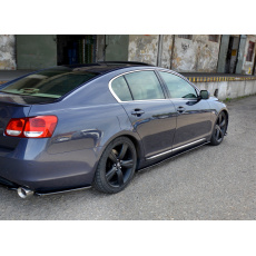 Maxton Design difuzory pod boční prahy pro Lexus GS Mk3, černý lesklý plast ABS