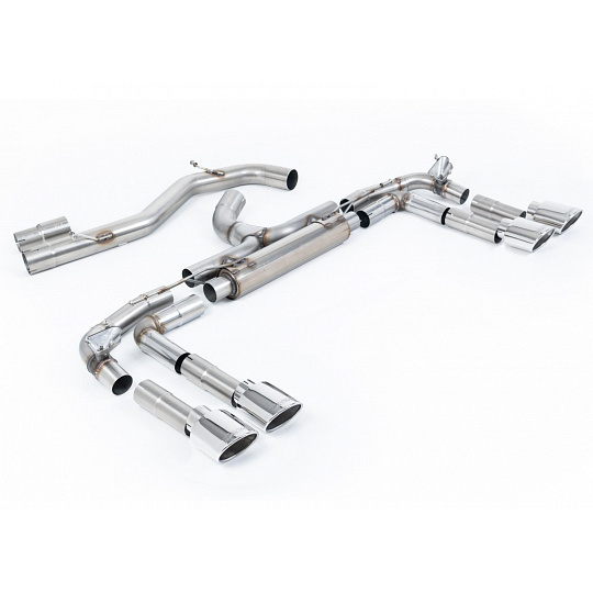 Milltek Sport výfukový systém cat-back Race System - 80mm bez rezonátoru (nejhlasitější) pro Audi S3 2.0TFSI Quattro Sedan 310PS 8Y (s OPF/GPF) 2020-2024, typ koncovek: oválná leštěná Milltek Sport výfukový systém cat-back Race System - 80mm bez rezonátoru (nejhlasitější) pro Audi S3 2.0TFSI Quattro Sedan 310PS 8Y (s OPF/GPF) 2020-2024, typ koncovek: oválná leštěná