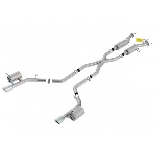 Borla Cat-Back výfukový systém "ATAK" pro Dodge Durango SRT 6,4l s automatickou převodovkou, AWD, 4-dvéř., r.v. 2018-2020, typ koncovek: chromové Borla Cat-Back výfukový systém "ATAK" pro Dodge Durango SRT 6,4l s automatickou převodovkou, AWD, 4-dvéř., r.v. 2018-2020, typ koncovek: chromové