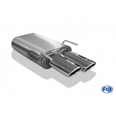 Fox Sportauspuff koncový tlumič výfuku s koncovkou 2x106x71 Typ 32 pro Opel Vectra C s motorem 1.6, 1.8