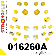 016260A: Strongflex Kompletní sada polyuretanových silentbloků pro zavěšení varianta SPORT