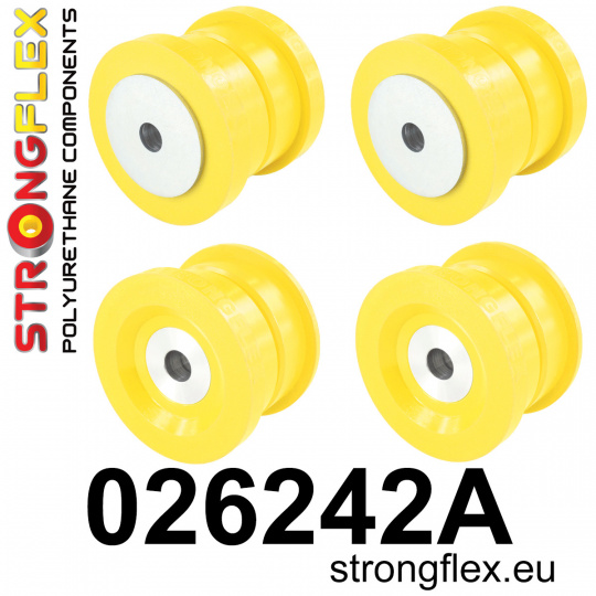 026242A: Strongflex Sada silentbloků předního nosníku varianta SPORT