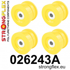 026243A: Strongflex Sada silentbloků zadního nosníku varianta SPORT