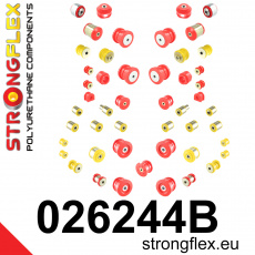 026244B: Strongflex Kompletní sada polyuretanových silentbloků pro zavěšení